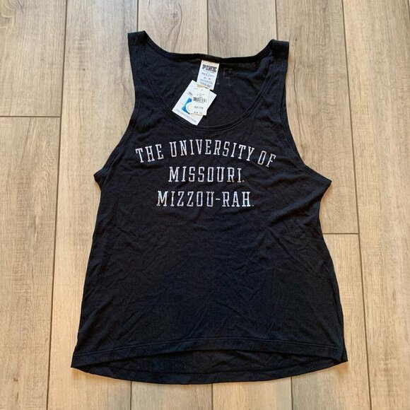 NEW Victorias Secret PINK College Collection University of Missouri Tank Top XS - Picture 1 of 7